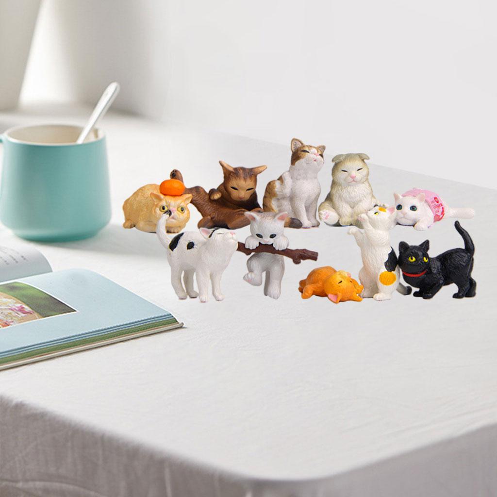 10 adet PVC kedi figürleri hey - Kids Education Learn Tv incelemesi ve fiyatı