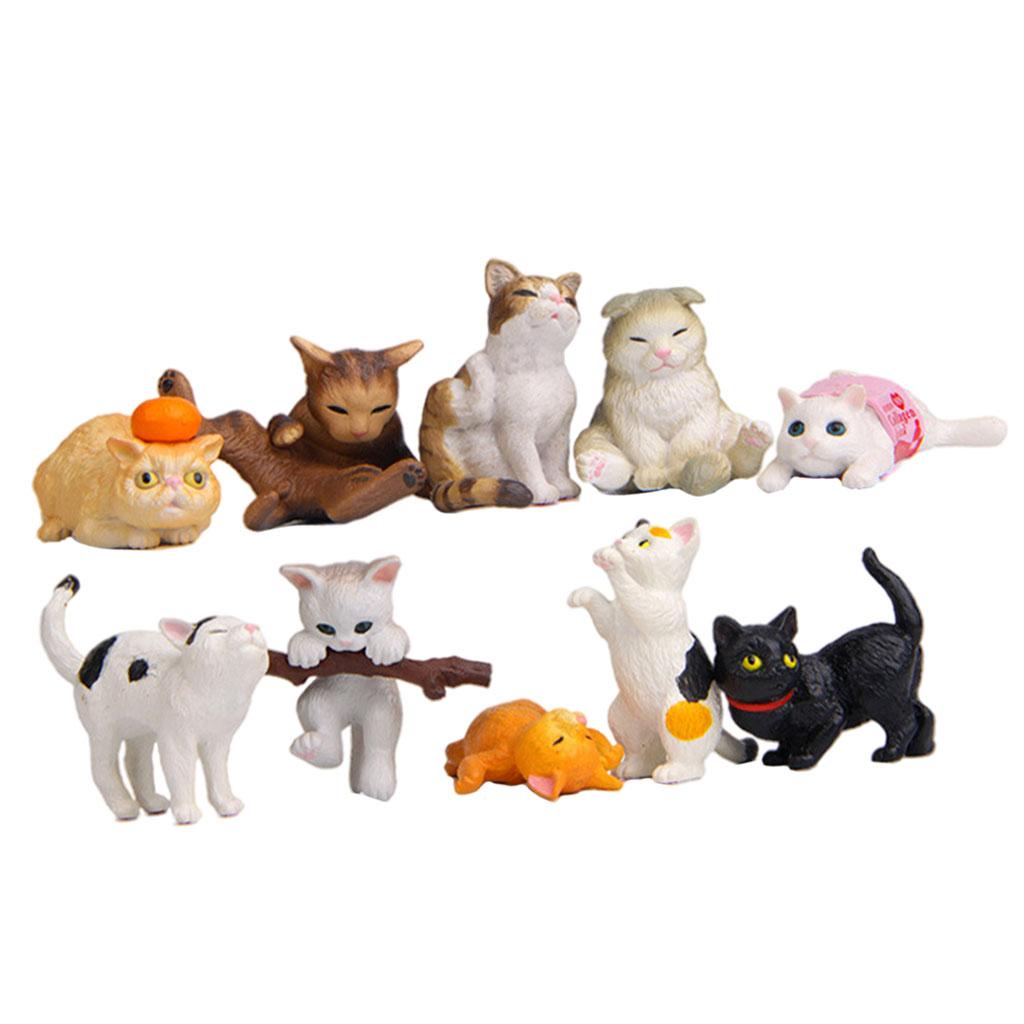 10 adet PVC kedi figürleri hey - Kids Education Learn Tv incelemesi ve fiyatı