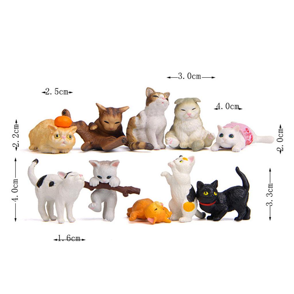 10 adet PVC kedi figürleri hey - Kids Education Learn Tv incelemesi ve fiyatı